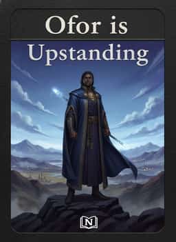 Ofor is Upstanding